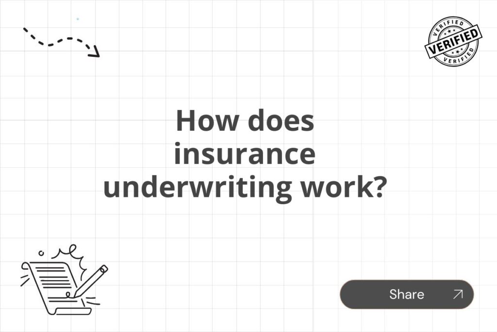 How does insurance underwriting work?